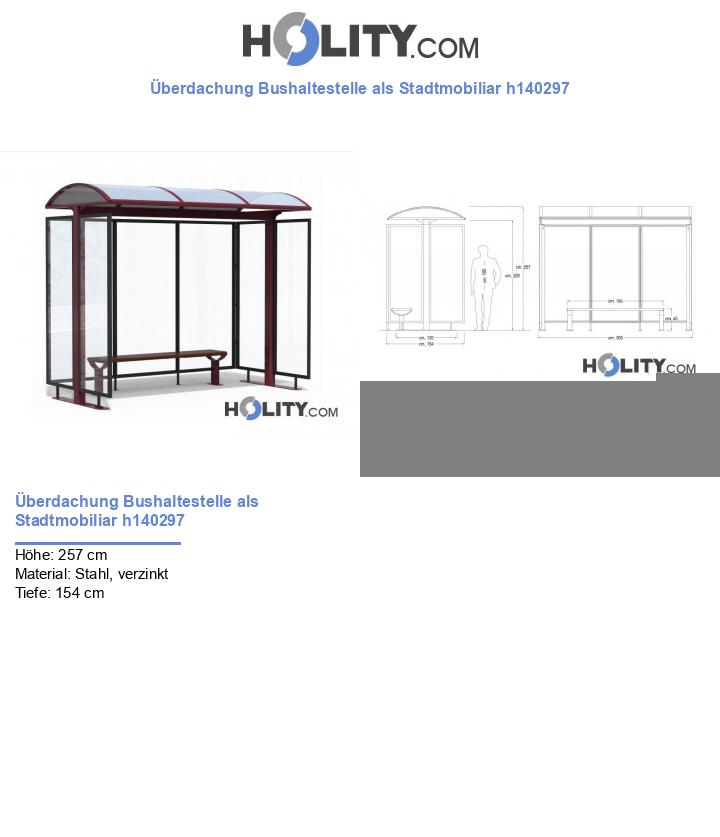 Überdachung Bushaltestelle als Stadtmobiliar h140297