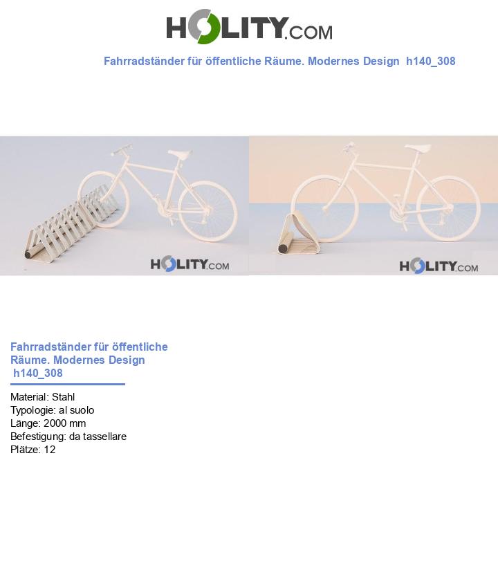 Fahrradständer für öffentliche Räume. Modernes Design  h140_308