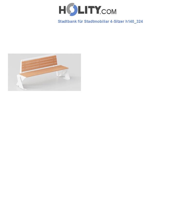 Stadtbank für Stadtmobiliar 4-Sitzer h140_324