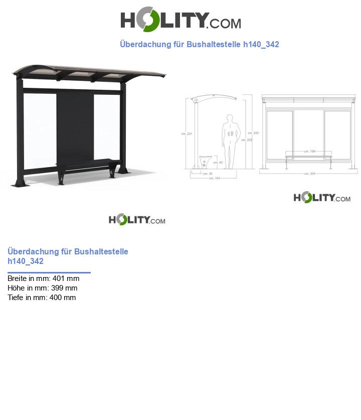 Überdachung Bushaltestelle mit Ausladung h140_342
