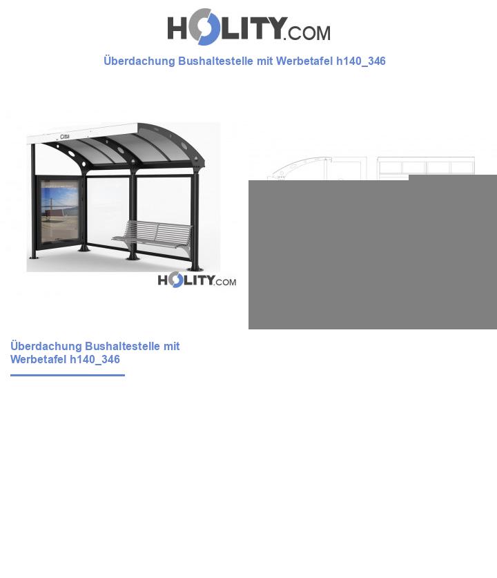 Überdachung Bushaltestelle mit Werbetafel h140_346