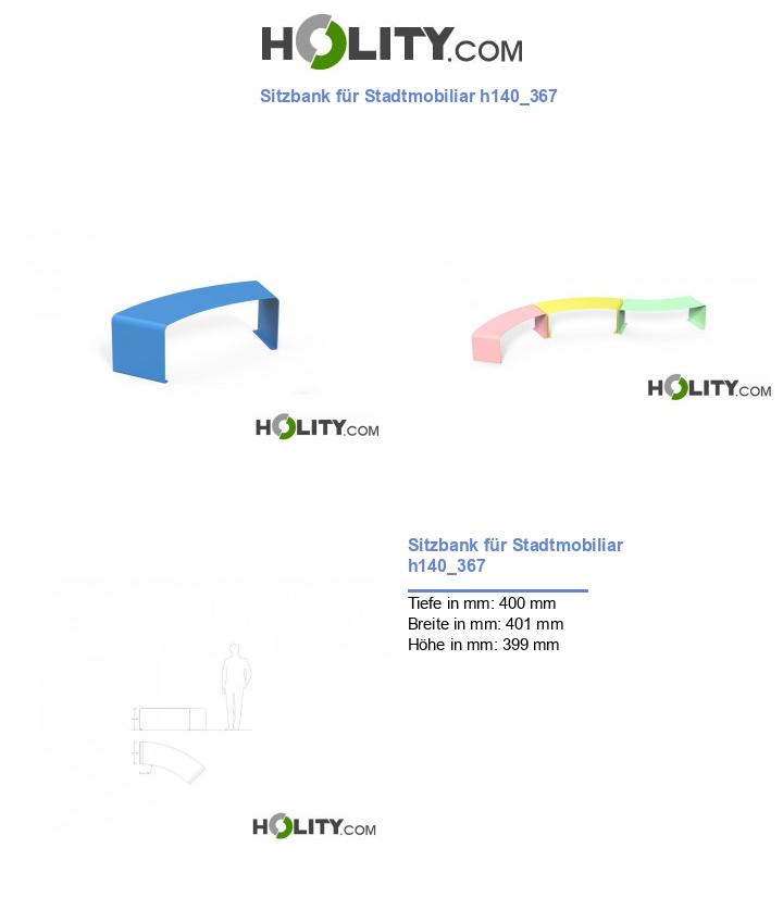 Sitzbank für Stadtmobiliar h140_367