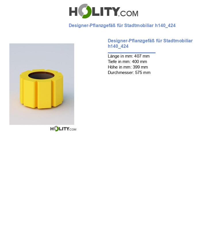 Designer-Pflanzgefäß für Stadtmobiliar h140_424