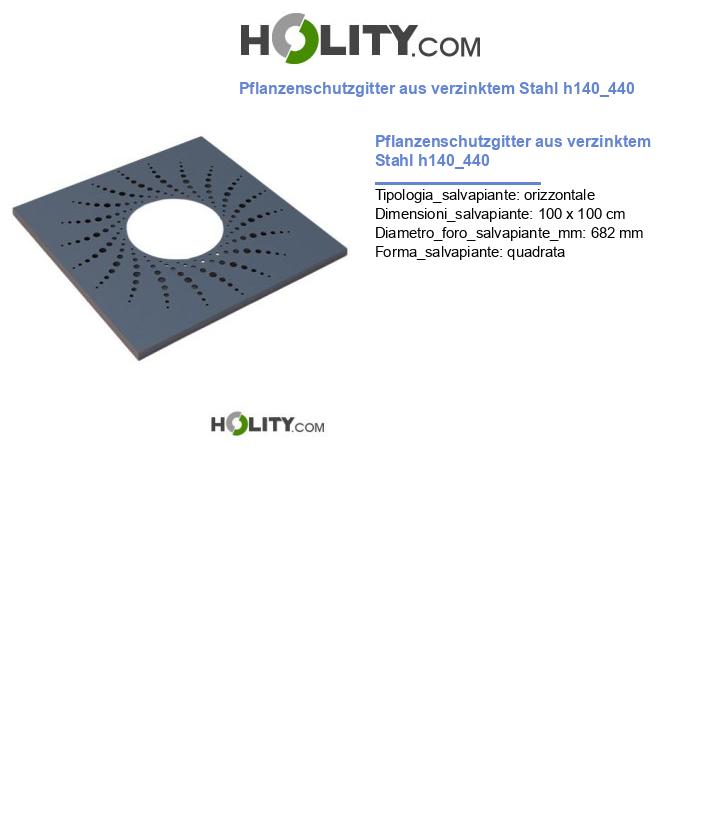Pflanzenschutzgitter aus verzinktem Stahl h140_440
