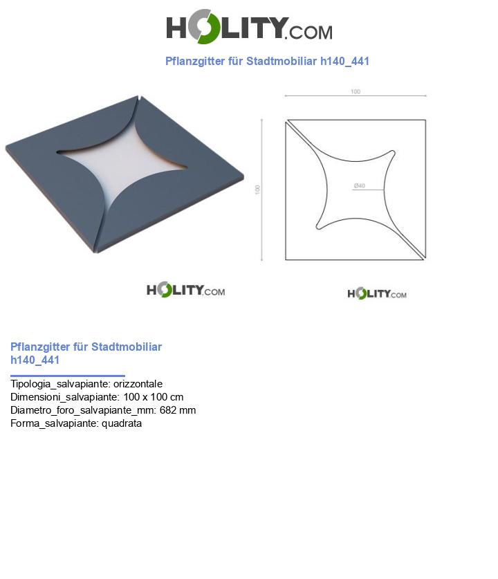 Pflanzgitter für Stadtmobiliar h140_441