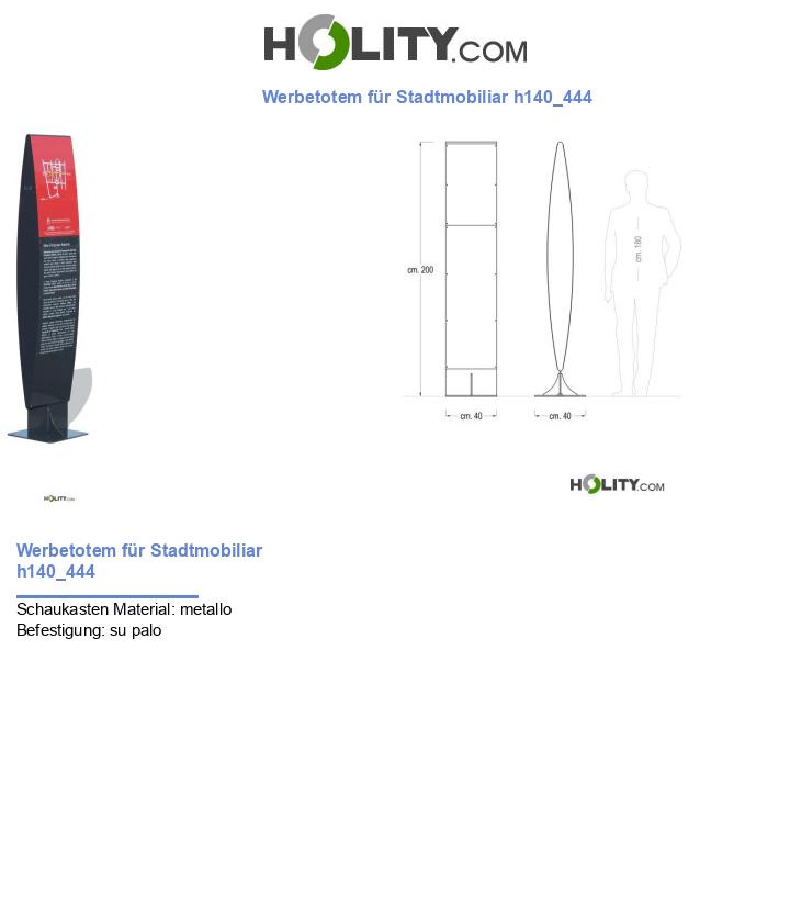 Werbetotem für Stadtmobiliar h140_444