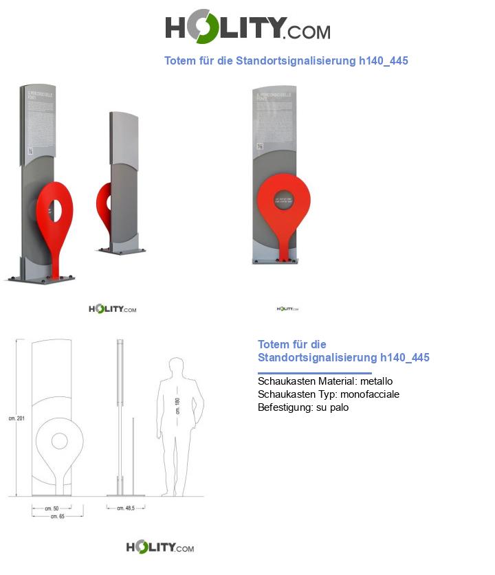 Totem für die Standortsignalisierung h140_445