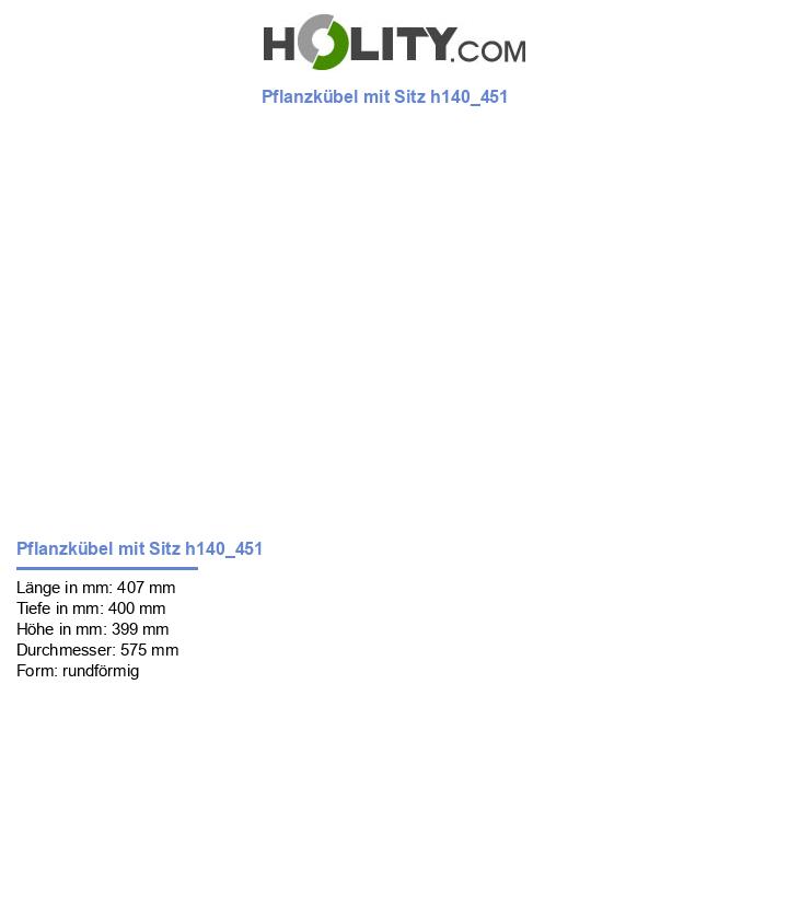 Pflanzkübel mit Sitz h140_451