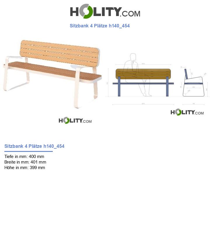 Sitzbank 4 Plätze h140_454