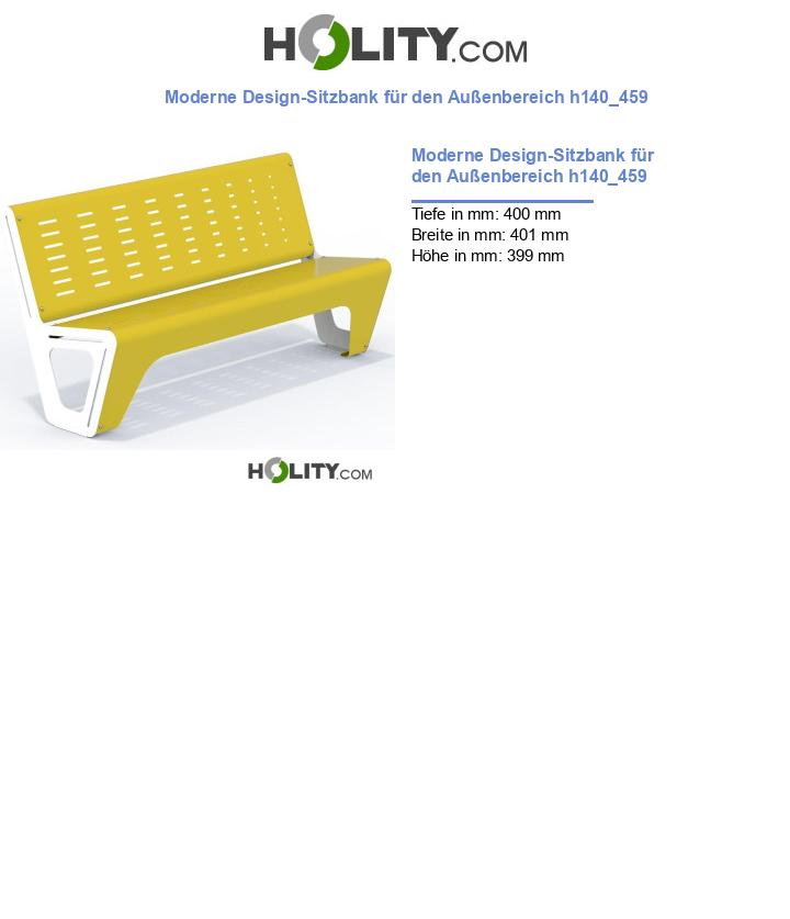 Moderne Design-Sitzbank für den Außenbereich h140_459