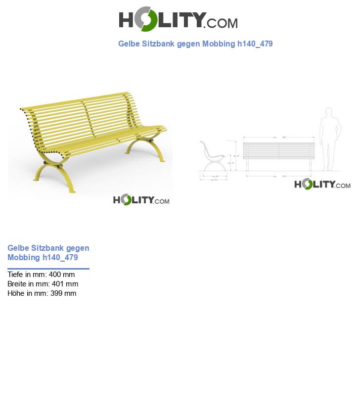 Gelbe Sitzbank gegen Mobbing h140_479