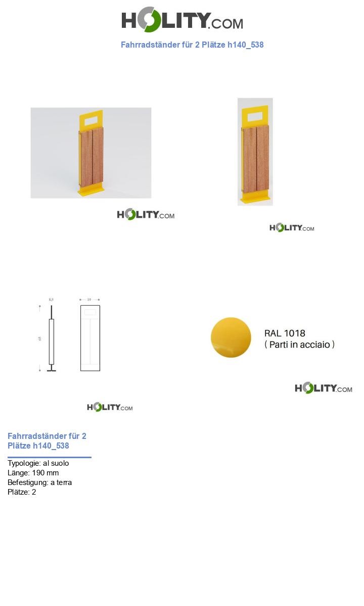 Fahrradständer für 2 Plätze h140_538