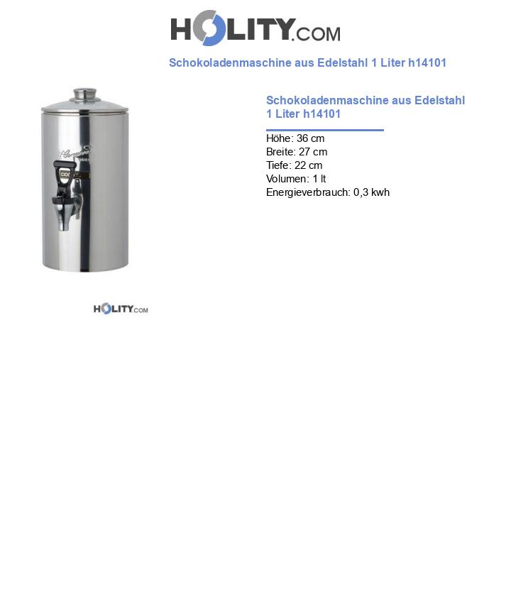 Schokoladenmaschine aus Edelstahl 1 Liter h14101