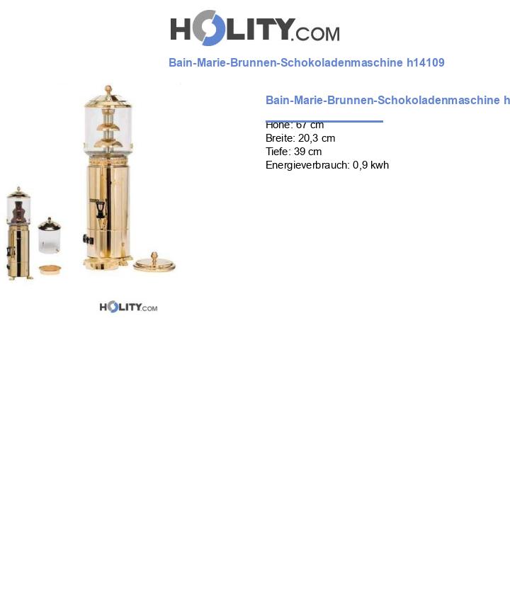 Bain-Marie-Brunnen-Schokoladenmaschine h14109