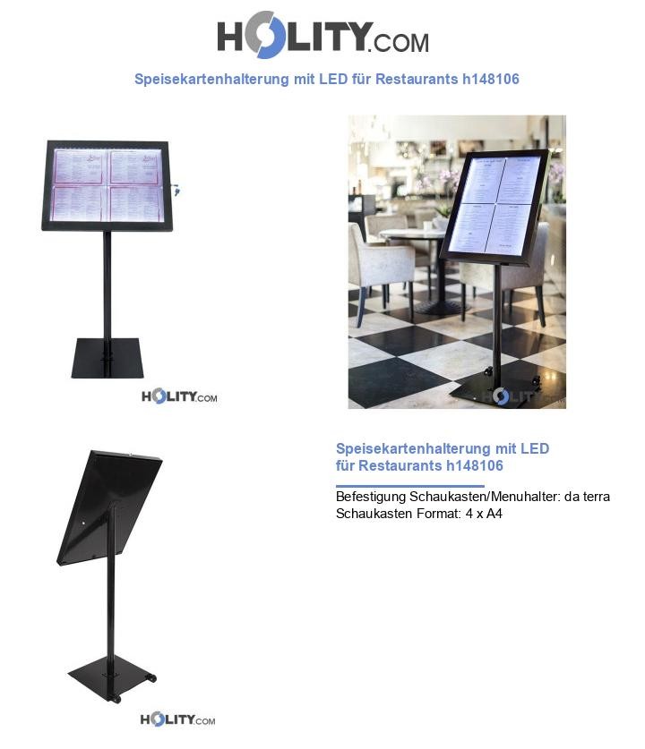 Speisekartenhalterung mit LED für Restaurants h148106