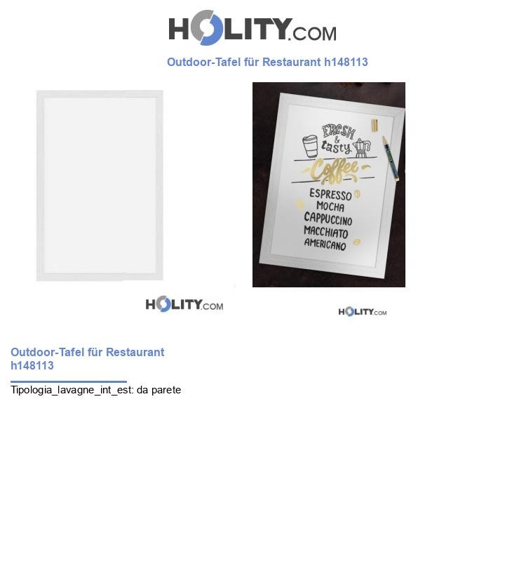 Outdoor-Tafel für Restaurant h148113
