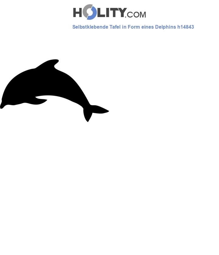 Selbstklebende Tafel in Form eines Delphins h14843