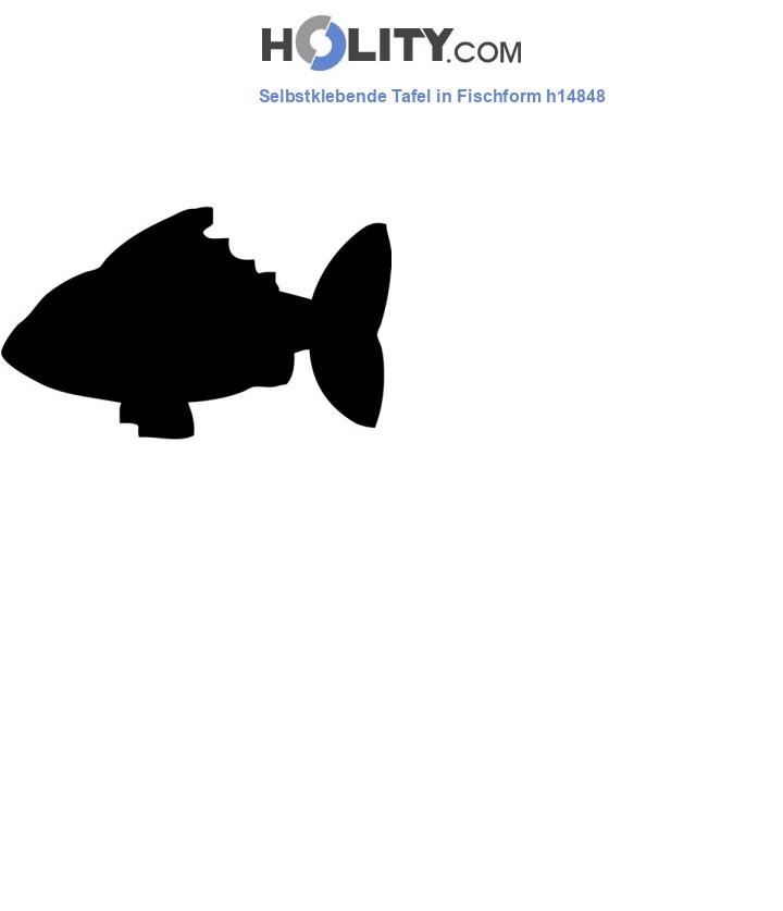 Selbstklebende Tafel in Fischform h14848