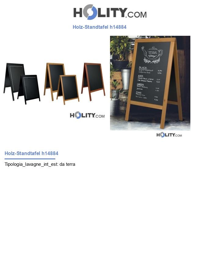 Holz-Standtafel h14884