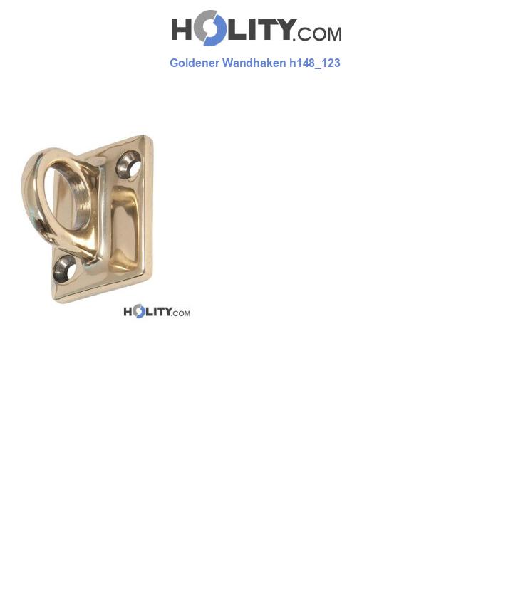 Goldener Wandhaken h148_123