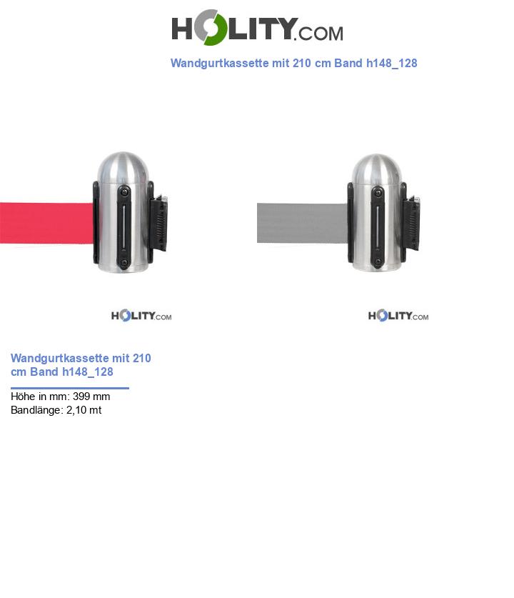 Wandgurtkassette mit 210 cm Band h148_128