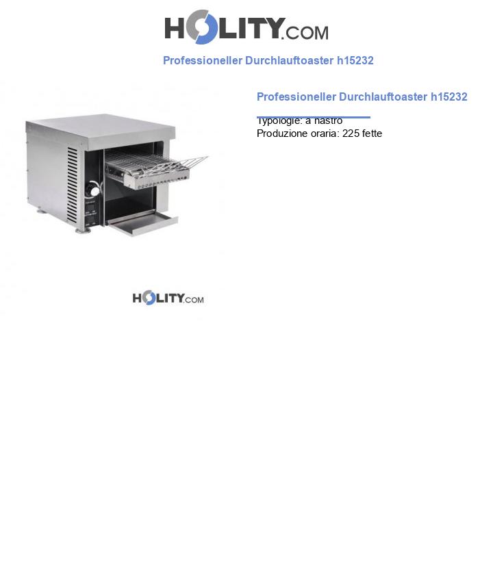 Professioneller Durchlauftoaster h15232
