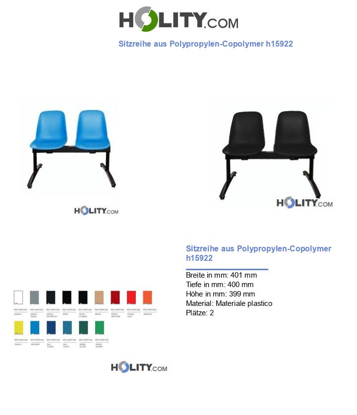 Sitzreihe aus Polypropylen-Copolymer h15922