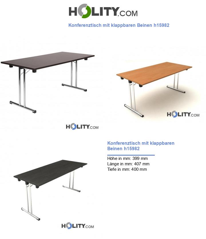 Konferenztisch mit klappbaren Beinen h15982