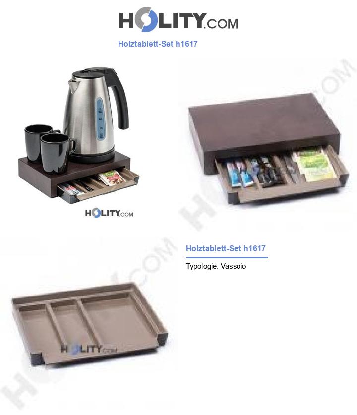 Holztablett-Set h1617