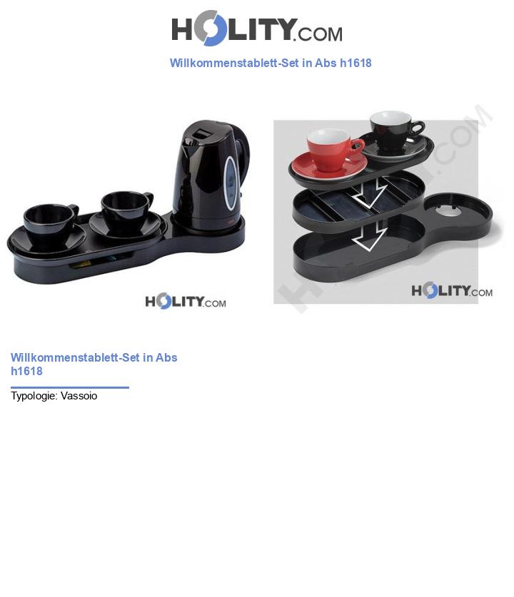 Willkommenstablett-Set in Abs h1618