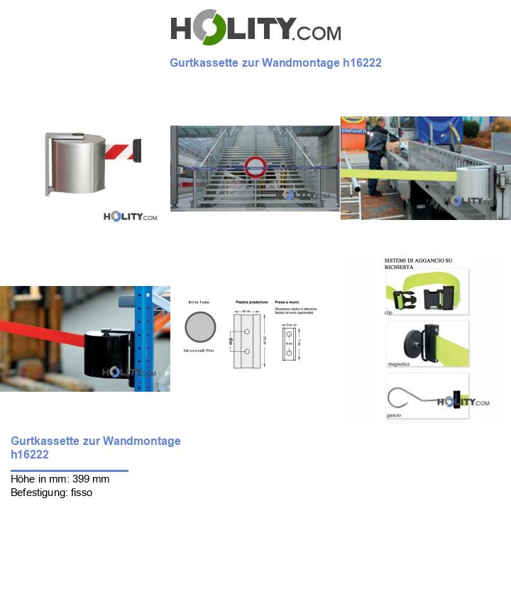 Gurtkassette zur Wandmontage h16222