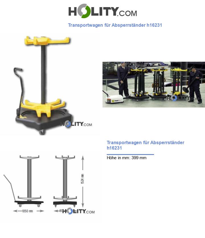 Transportwagen für Absperrständer h16231