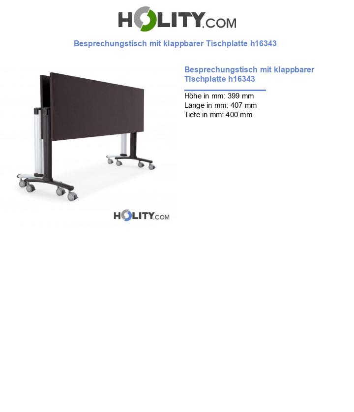 Besprechungstisch mit klappbarer Tischplatte h16343