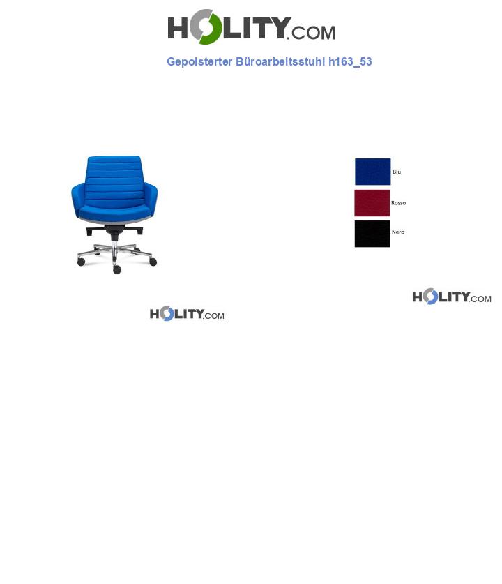 Gepolsterter Büroarbeitsstuhl h163_53