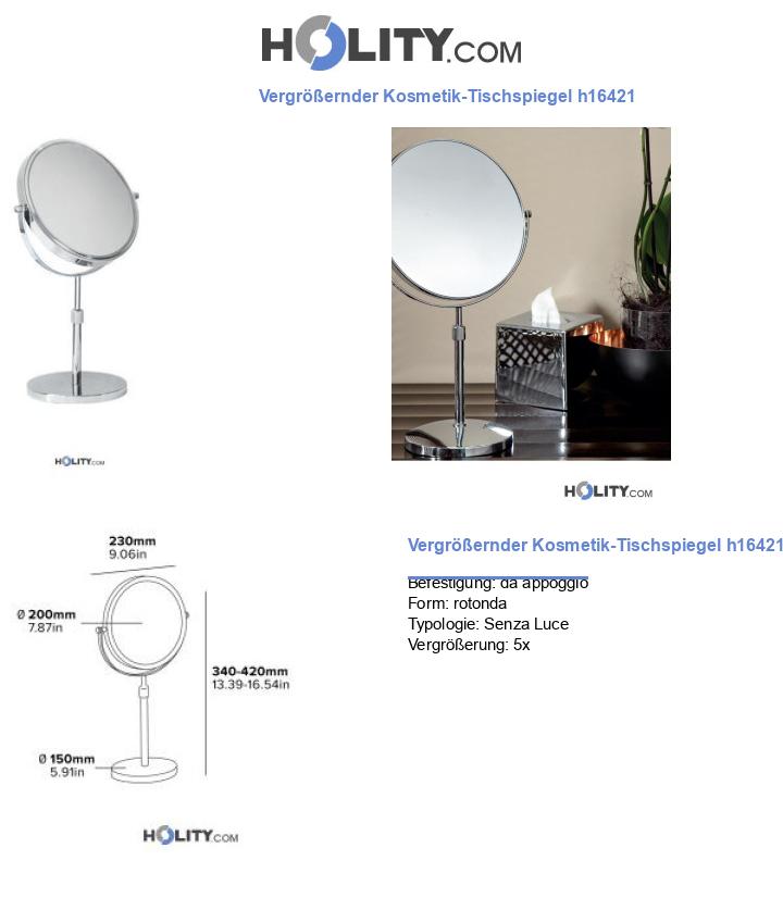 Vergrößernder Kosmetik-Tischspiegel h16421