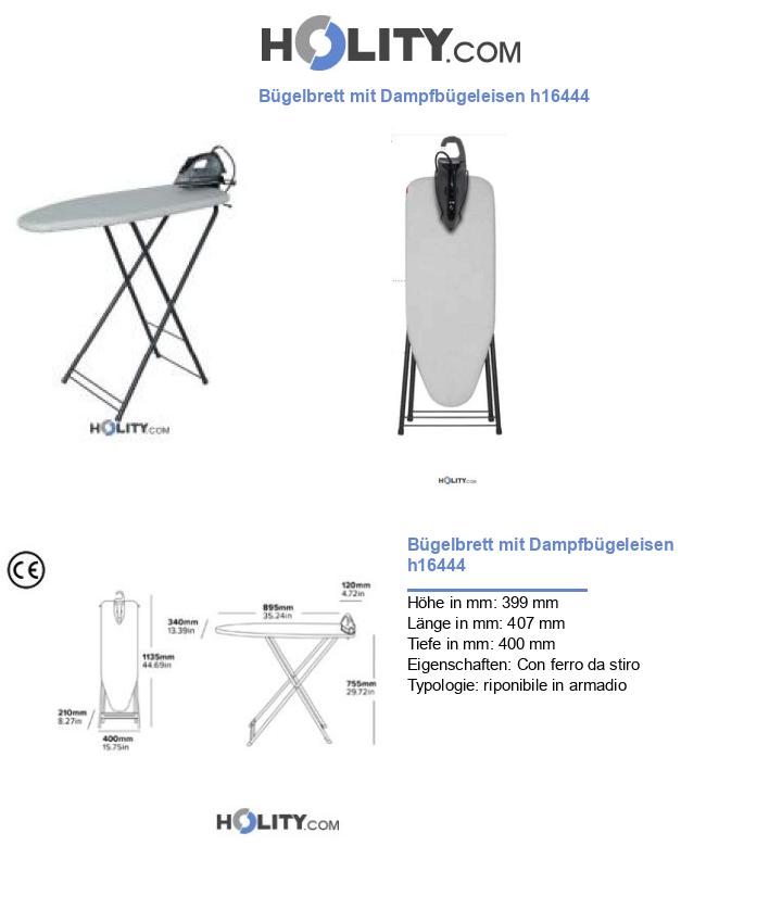 Bügelbrett mit Dampfbügeleisen h16444