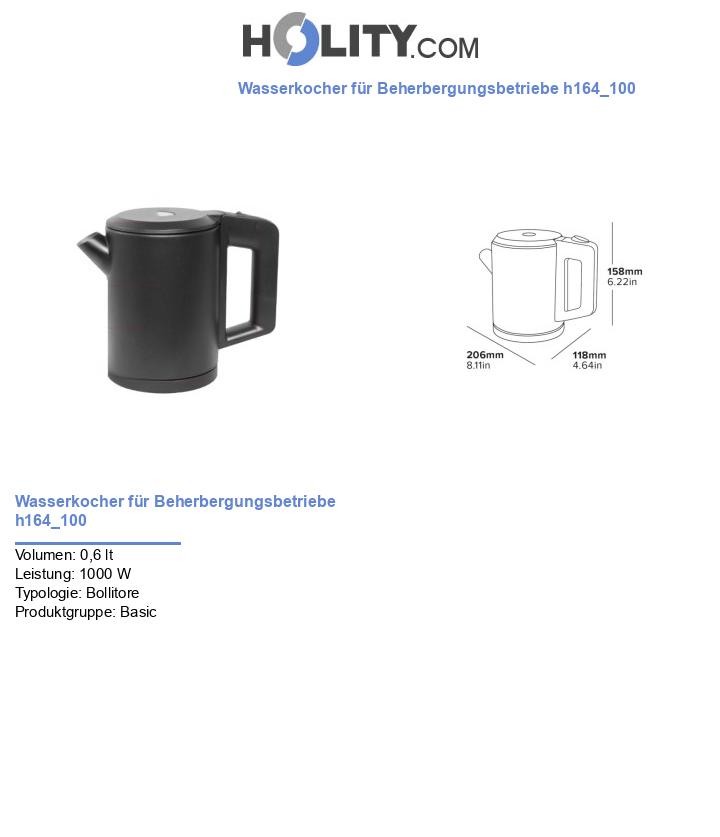 Wasserkocher für Beherbergungsbetriebe h164_100