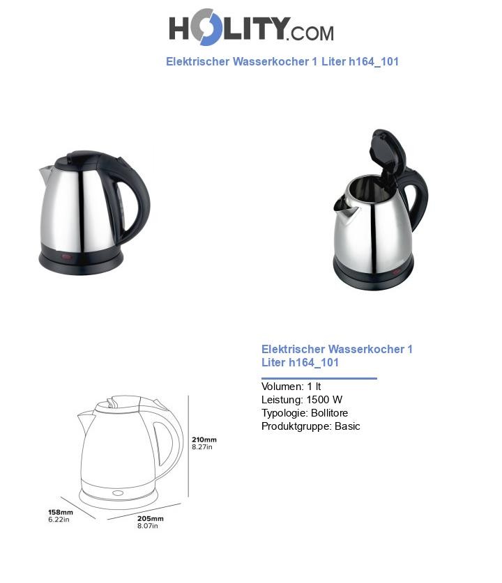 Elektrischer Wasserkocher 1 Liter h164_101
