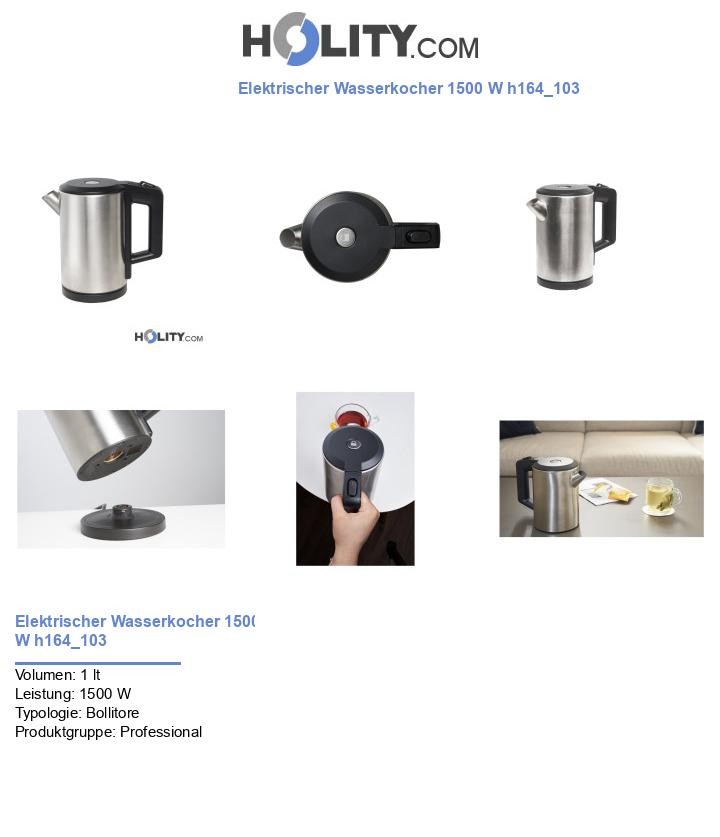 Elektrischer Wasserkocher 1500 W h164_103