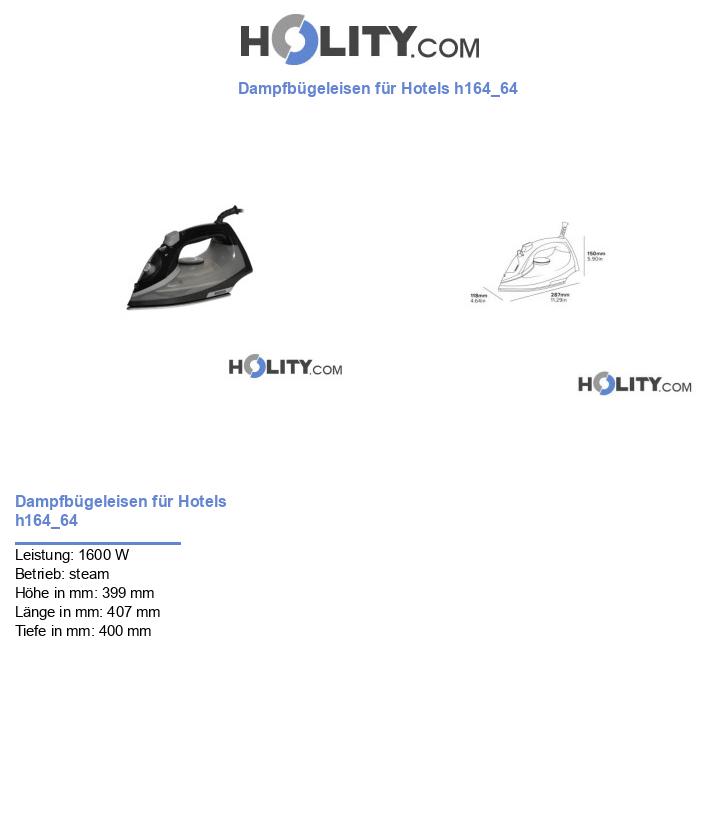 Dampfbügeleisen für Hotels h164_64
