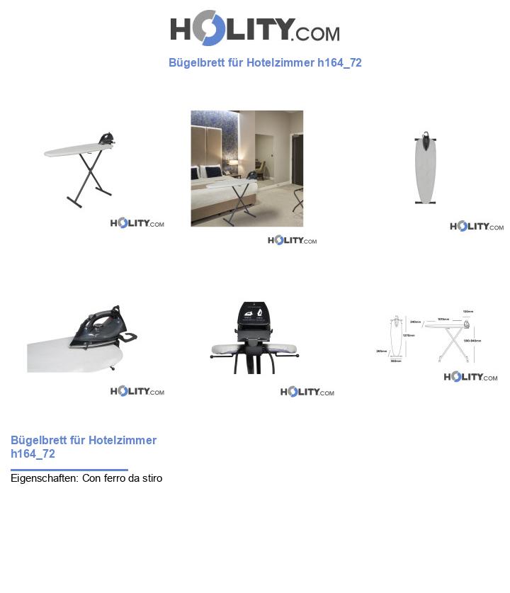 Bügelbrett für Hotelzimmer h164_72