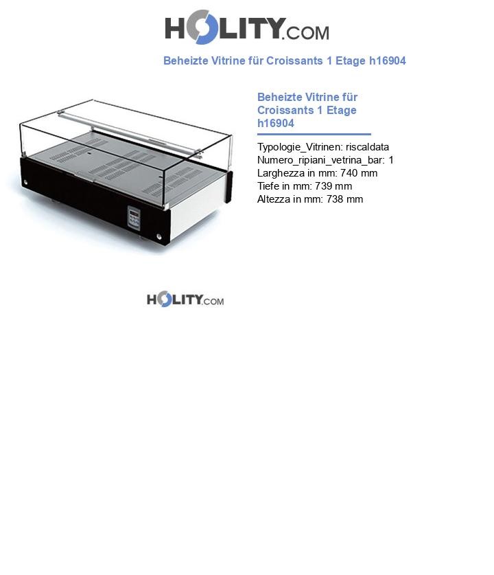 Beheizte Vitrine für Croissants 1 Etage h16904