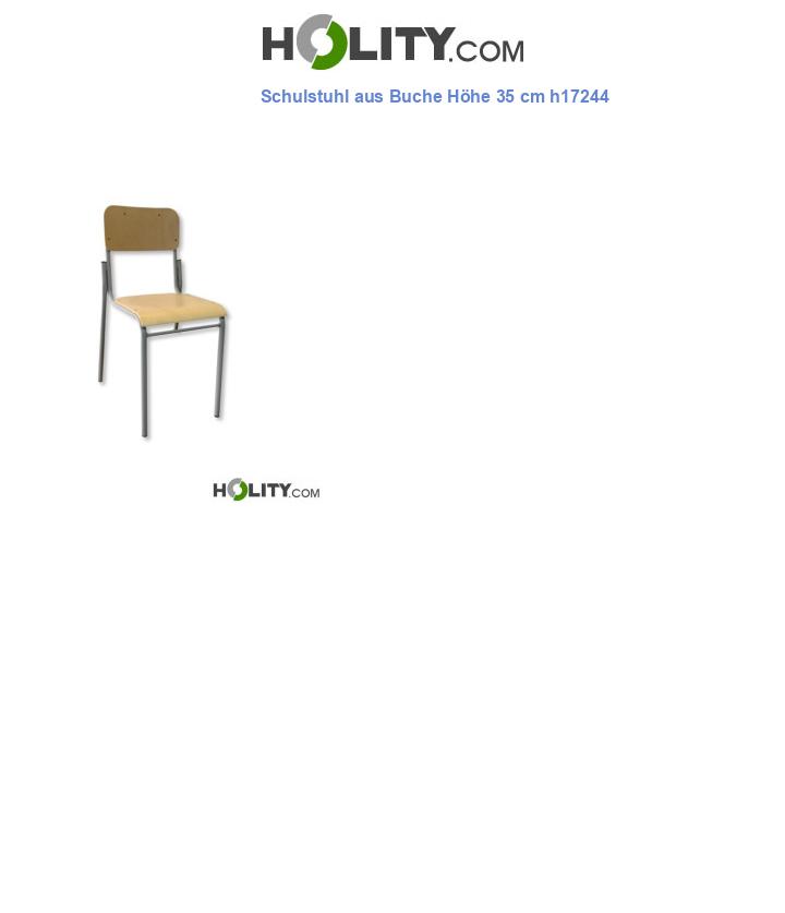 Schulstuhl aus Buche Höhe 35 cm h17244
