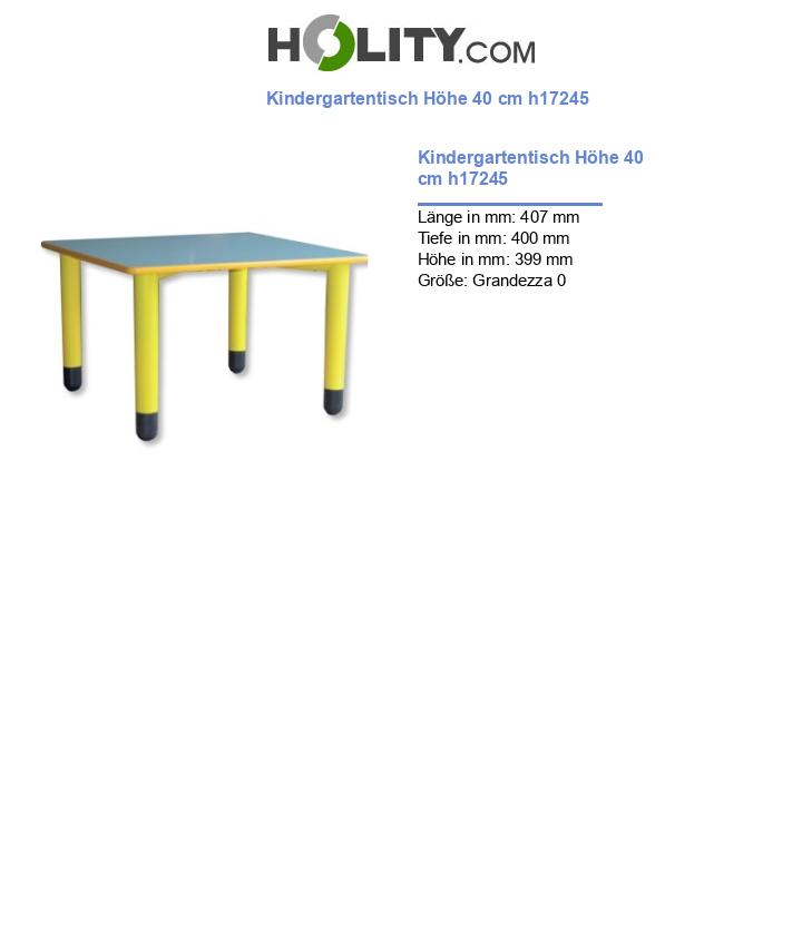 Kindergartentisch Höhe 40 cm h17245