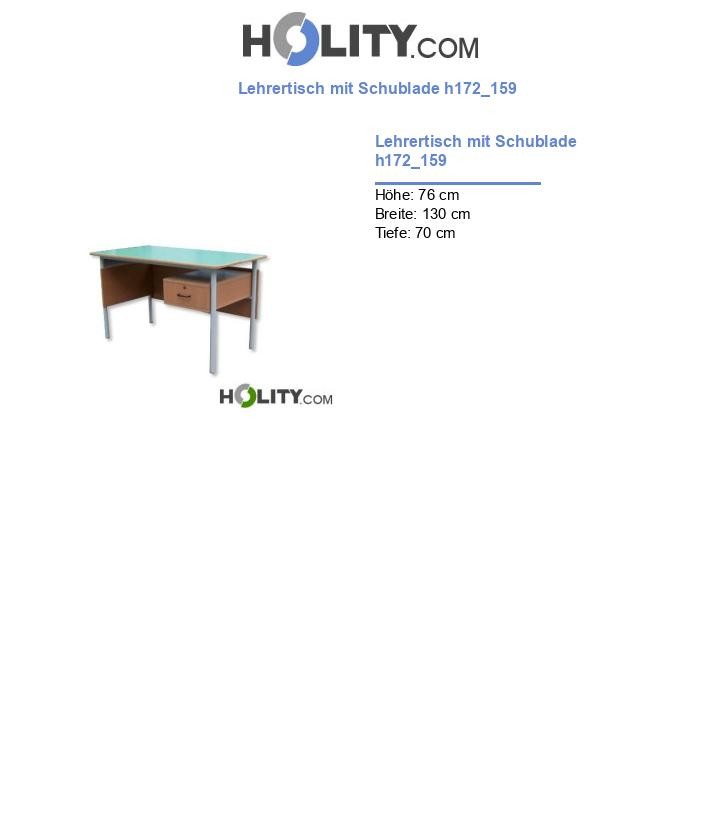 Lehrertisch mit Schublade h172_159
