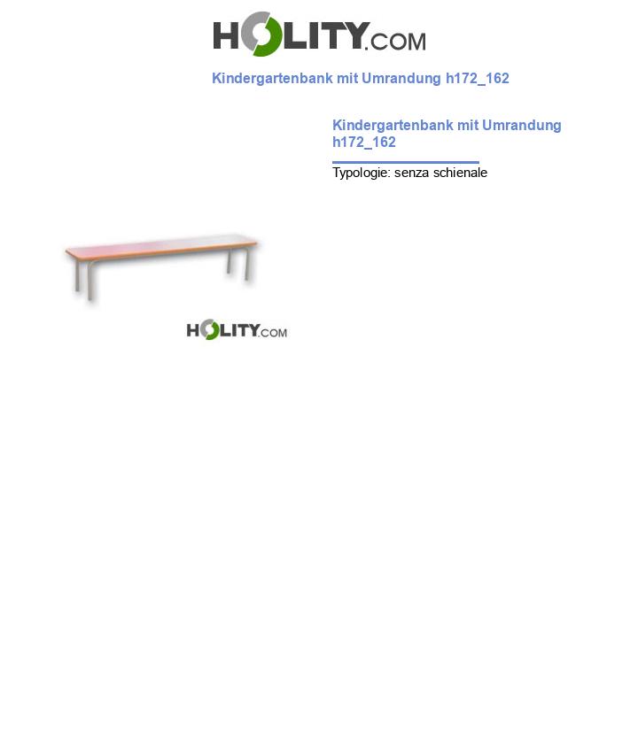 Kindergartenbank mit Umrandung h172_162