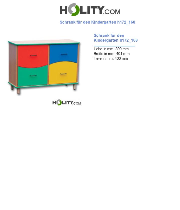 Schrank für den Kindergarten h172_168