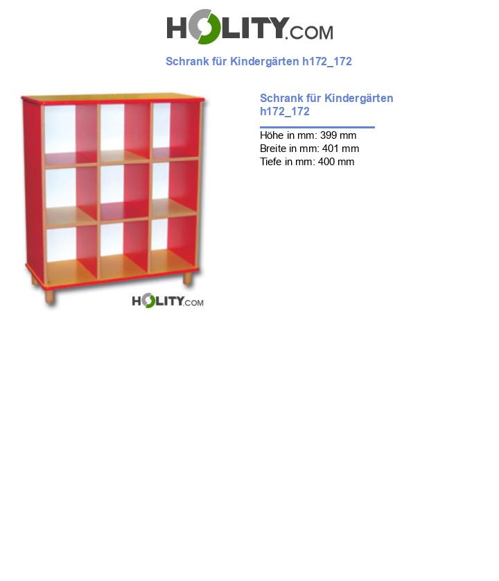 Schrank für Kindergärten h172_172