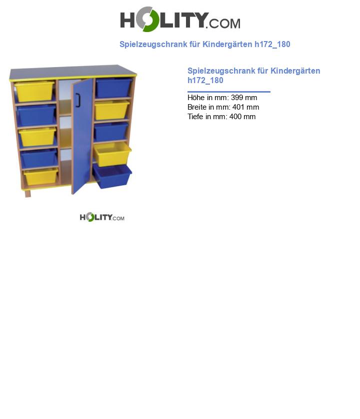 Spielzeugschrank für Kindergärten h172_180
