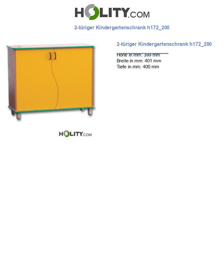 2-türiger Kindergartenschrank h172_200